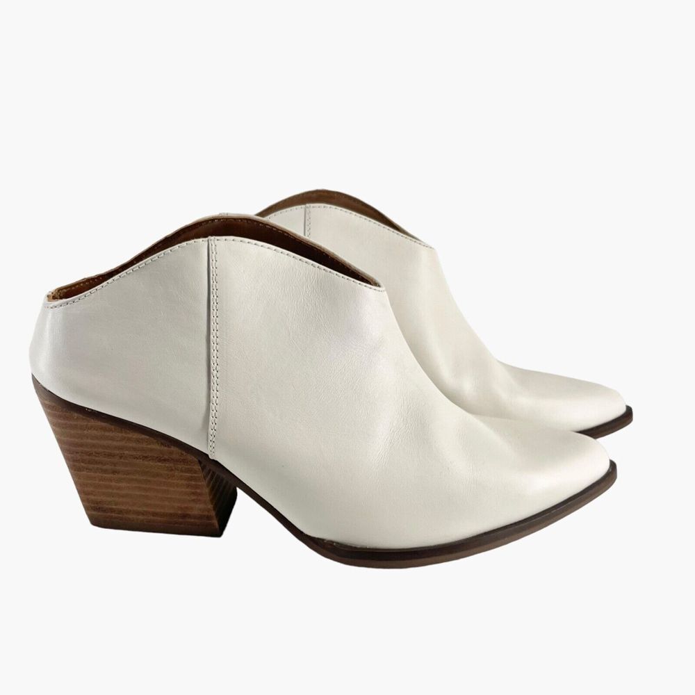 Seychelles Fancy Affair White Leather‎ Booties Size 7.5